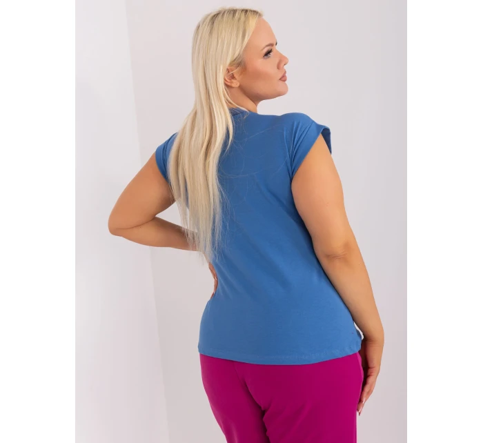 T shirt RV TS model 19465480 ciemny niebieski - FPrice T shirt RV TS model 19465480 ciemny niebieski - FPrice