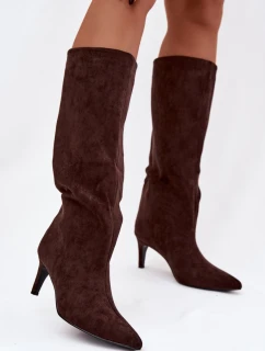 Kozačky na podpatku  model 221145 Step in style