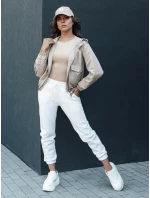 Dámská přechodná bunda s kapucí BELIJ béžová FashionStreet TY4402 Dámská přechodná bunda s kapucí BELIJ béžová FashionStreet TY4402