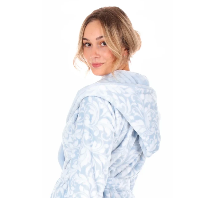 Flora krátký s kapucí model 20647536 modrá vzor - Vestis