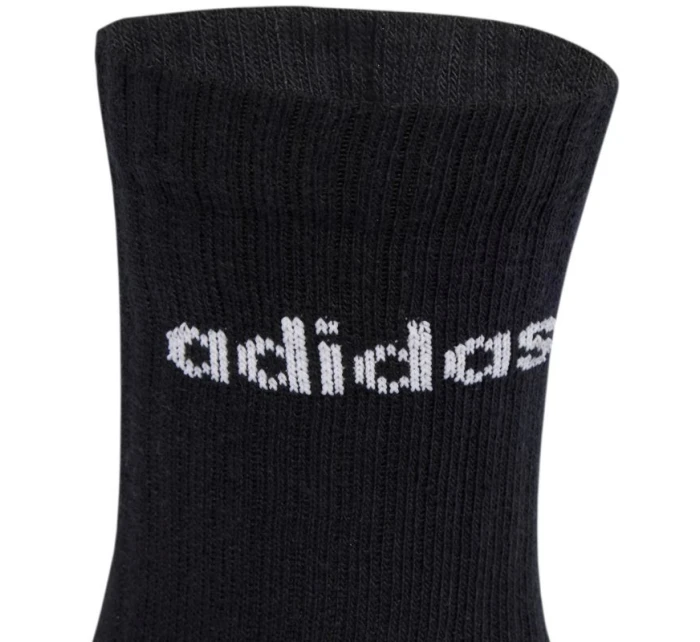 Adidas Linear Crew Ponožky Cushioned 6 Pair Pack black JL6094 Adidas Linear Crew Ponožky Cushioned 6 Pair Pack black JL6094