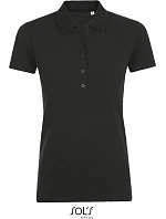 SOL'S Phoenix Women Dámské elastické piqué polo model 22522645 black SOL'S Phoenix Women Dámské elastické piqué polo model 22522645 black