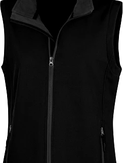 Result R 232F Dámská 2-vrstvá softshell vesta "Printable" 30.232F black/black