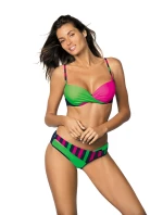 Tamara Blu Scuro-Blight Green-Rosa Šokující plavky M-399 (3) - Marko