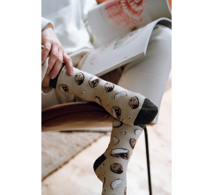 Ponožky model 17697943 Melange Light Beige - Steven Ponožky model 17697943 Melange Light Beige - Steven