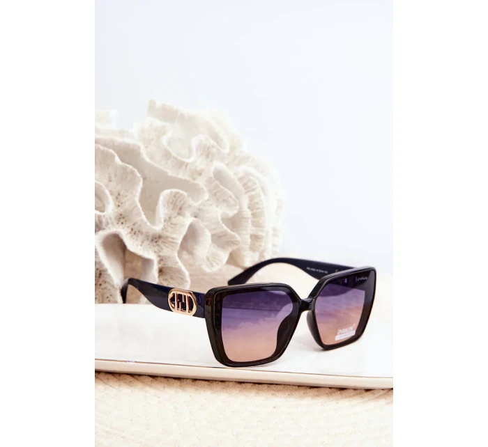 Dámské sluneční brýle s ozdobnými detaily UV400 tmavě modrá Dámské sluneční brýle s ozdobnými detaily UV400 tmavě modrá