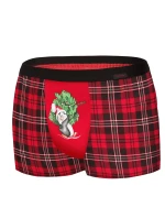 Pánské boxerky Penguin 007/66  Červeno-černá - Cornette