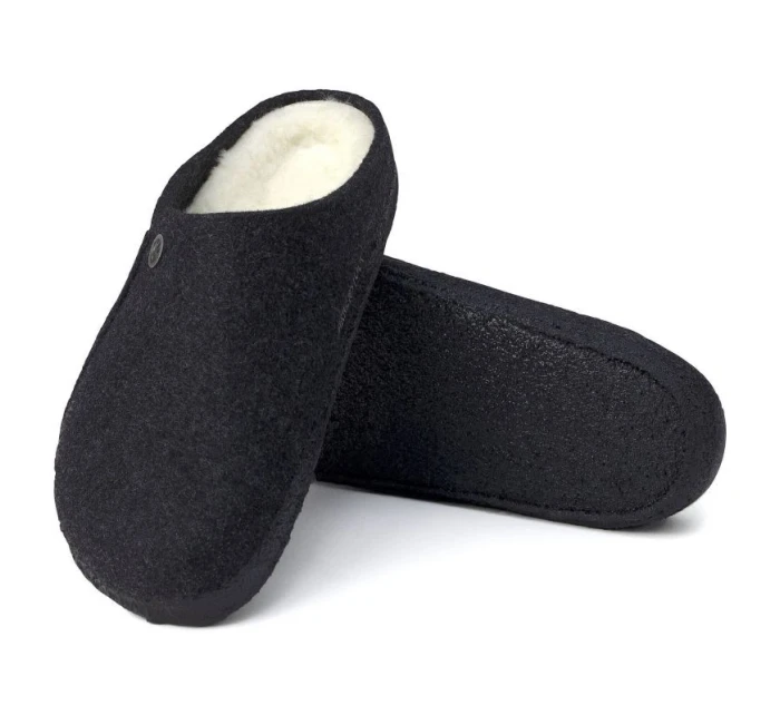 zateplené pantofle  Anthracite z vlněné regular wide model 21351024 - Birkenstock