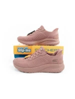 Skechers Bobs Squad-Chaos dámské sportovní boty pohodlné SLIP-INS pink dámské