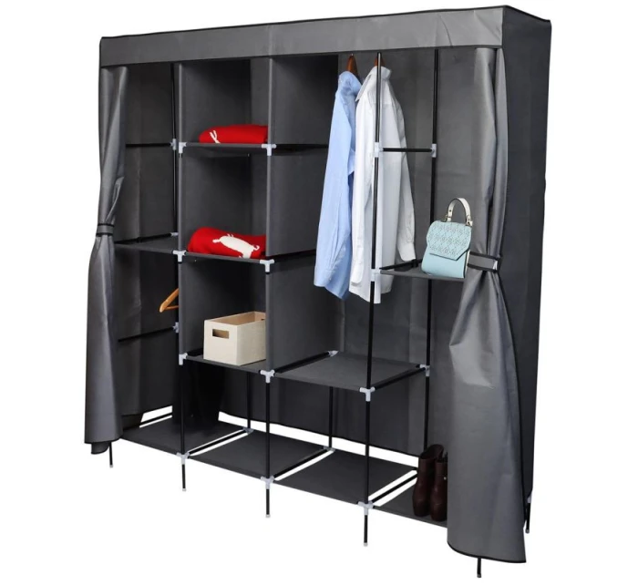 168x45x172CM TEXTILNÍ ZAHRADNICTVÍ Tmavě šedá 45238 168x45x172CM TEXTILNÍ ZAHRADNICTVÍ Tmavě šedá 45238