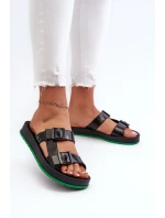 Dámské Sandály Na Ploché Podrážce model 21661889 Černé - Zaxy