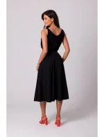 model 18407327 Sukně s vysokým pasem černá - BeWear