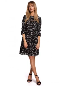 M521 Šaty s nařasenými rukávy - model 8