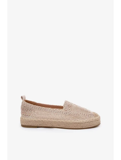 Dámské espadrilly na platformě Vinceza – béžové Dámské espadrilly na platformě Vinceza – béžové