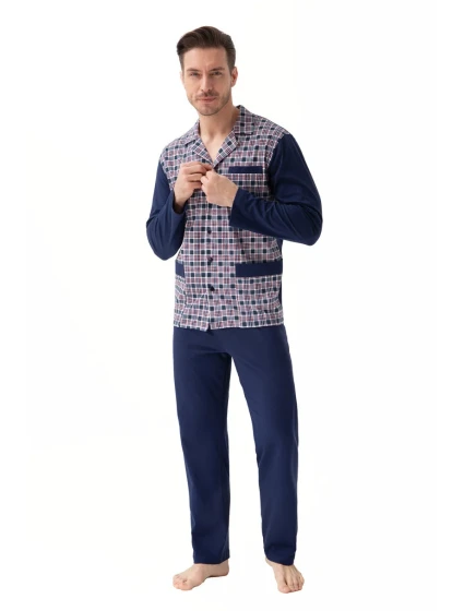 Pánské rozepínací pyžamo model 21180200 - Luna