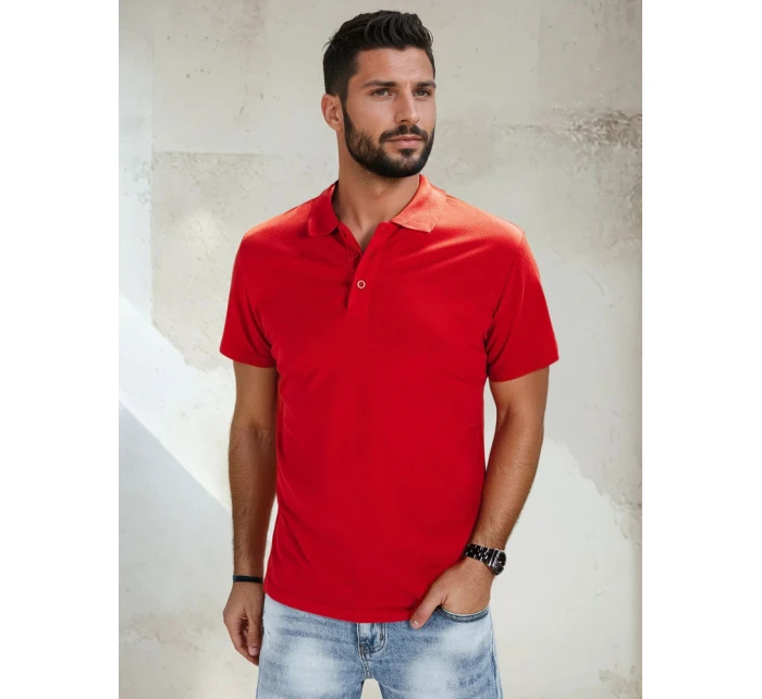 FashionStreet pánská červená polokošile PX0515