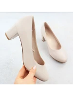 W model 21776006 béžové lodičky na podpatku - SERGIO LEONE W model 21776006 béžové lodičky na podpatku - SERGIO LEONE