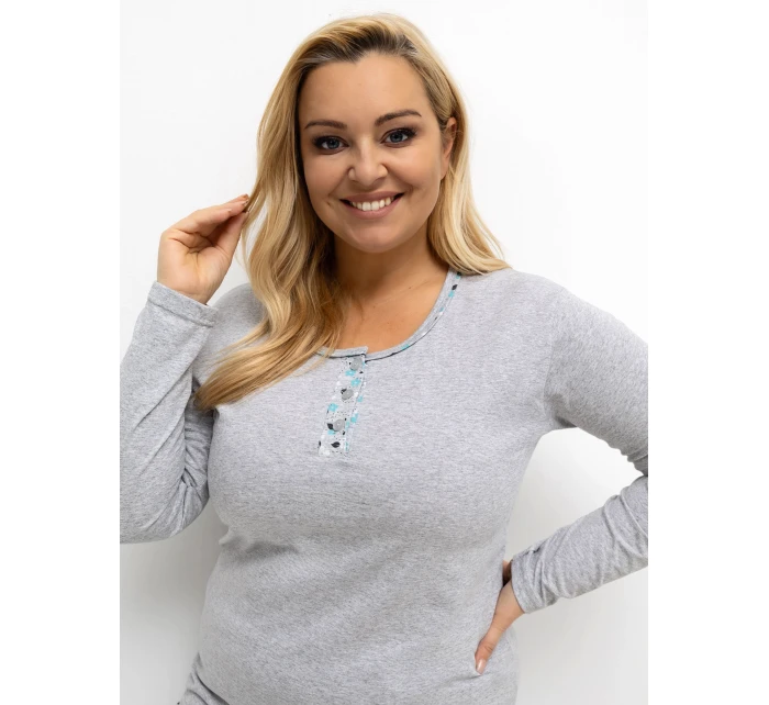 DU KN pyžamo FP 502.97 šedé DU KN pyžamo FP 502.97 šedé