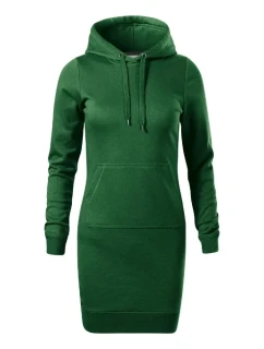 Snap šaty dámské lahvově zelená