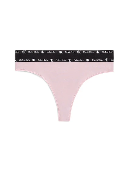 Dámská tanga Micro 1996 2Pack QD5035E-C4U - Calvin Klein
