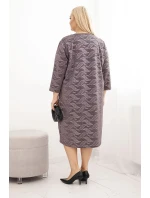 Dámské šaty z model 21725293 Plus Size s výstřihem do V fango - K-Fashion