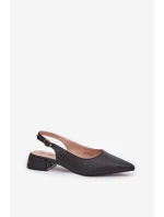 Pletené Dámské Sandály Na Podpatku Černé model 21687153 - Boto Pletené Dámské Sandály Na Podpatku Černé model 21687153 - Boto