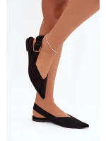 Dámské baleríny s přezkou Černé model 21834811 - Boto