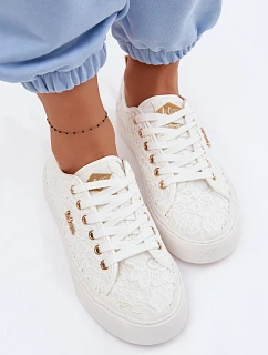 Dámské tenisky s krajkou model 22102739 Bílé - Lee Cooper