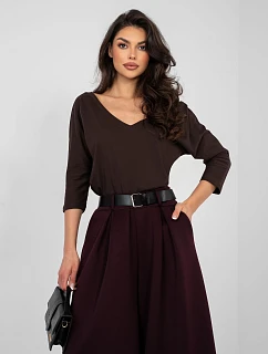 Bluzka RV BZ model 22013798 ciemny brązowy - FPrice