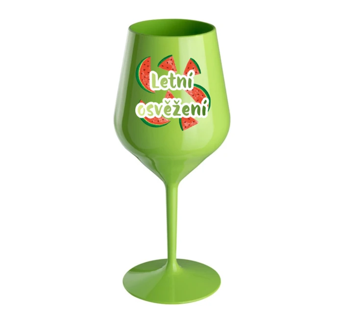 Personalizovaná nerozbitná sklenice s ovocem a textem 