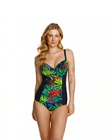 Dámské jednodílné plavky Parrot / 194534 Černá mix - LupoLine