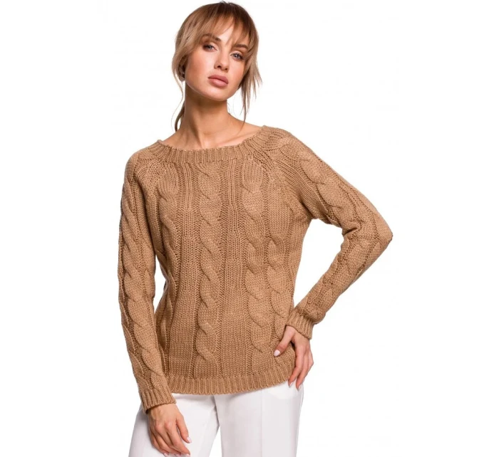 Svetr s výstřihem Bateau M511 šedý - Moe