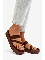 Dámské pantofle Farielle LS-170 hnědé - Bestelle