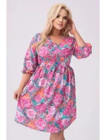 dámské letní květované šaty model 20070170 - Moon dámské letní květované šaty model 20070170 - Moon