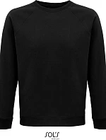 SOL'S Space Unisex raglánová mikina z bio bavlny 25.3567 black