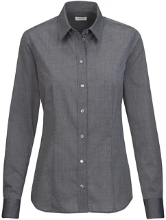 Seidensticker Blouse Regular LSL Popelínová halenka s dlouhým rukávem 78.0604 anthracite