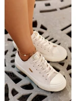 Dámské Textilní Tenisky Big Star model 21692161 Béžové - Big Star Shoes Dámské Textilní Tenisky Big Star model 21692161 Béžové - Big Star Shoes