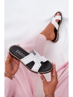 Lakované Dámské Pantofle S  Bílé model 21694267 - Zazoo