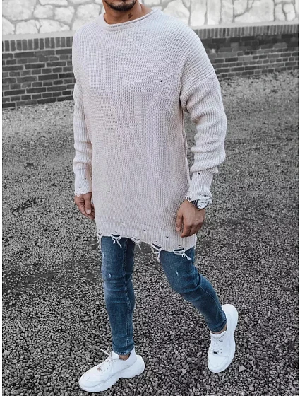 Pánský svetr model 21099116 béžový Dstreet - FashionStreet Pánský svetr model 21099116 béžový Dstreet - FashionStreet