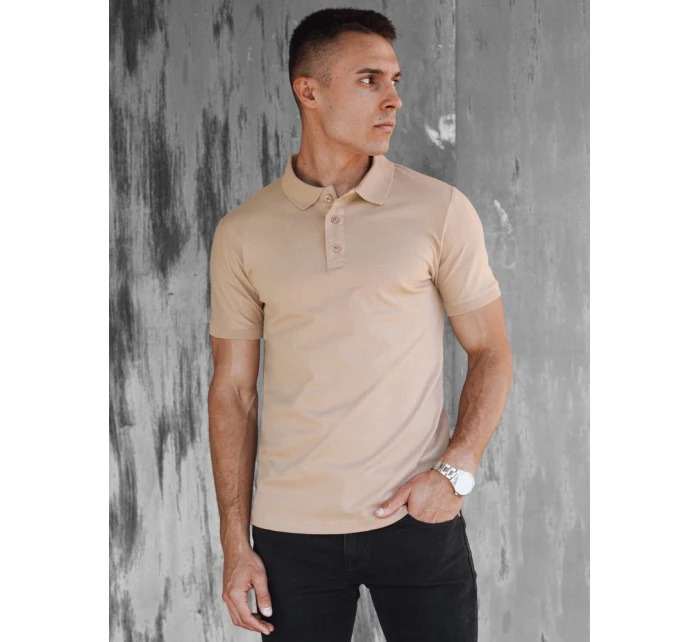 FashionStreet pánská béžová polokošile PX0600