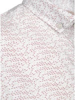 Pánská bílá košile s krátkým rukávem FashionStreet KX1078