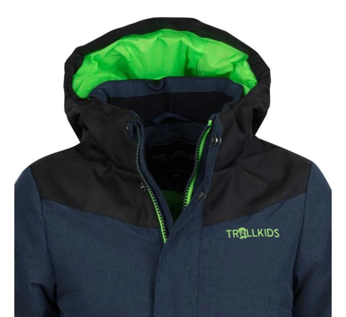 Dětská zateplená bunda pro nepromokavá tmavě modrá model 21350539 - Trollkids