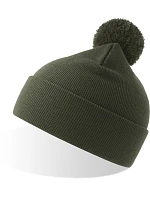 WindS Pletená čepice s bambulí olive model 22450559 - Atlantis Headwear WindS Pletená čepice s bambulí olive model 22450559 - Atlantis Headwear