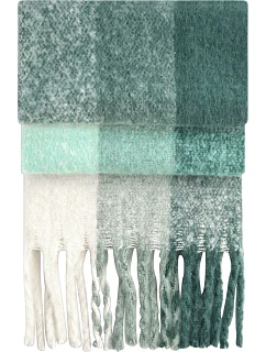 Beechfield B 494R Šála "Fluffy Check" 53.494R green check