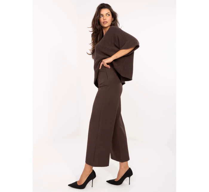 Spodnie IT SP model 21302408 ciemny brązowy - FPrice Spodnie IT SP model 21302408 ciemny brązowy - FPrice