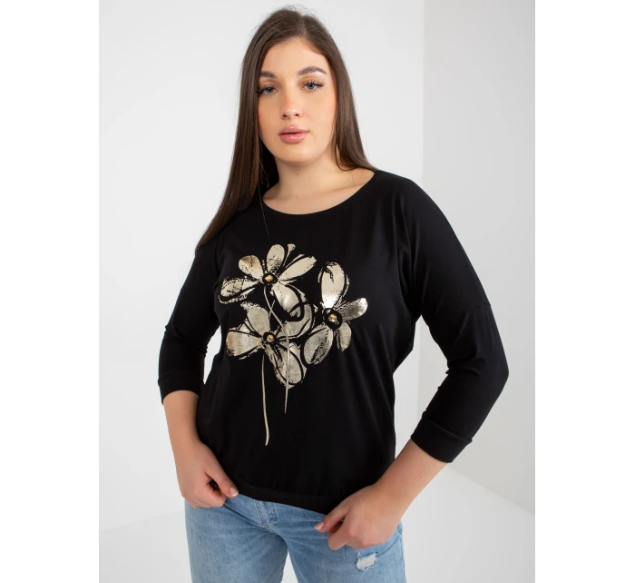 Bluzka RV BZ model 21271930 czarny - FPrice Bluzka RV BZ model 21271930 czarny - FPrice