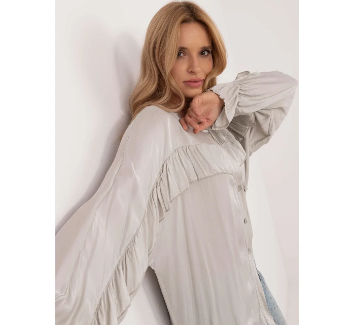 Koszula TW KS BI model 20576551 jasny szary - FPrice