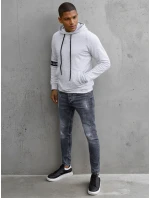 Pánská šedá mikina Dstreet BX5435