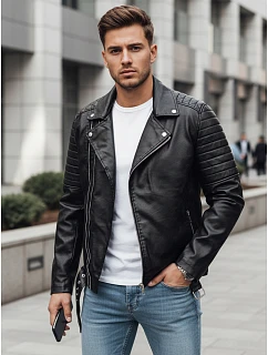 Kurtka męska skórzana czarna model 22046042 - FashionStreet