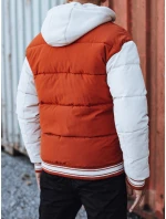 Pánská zimní bunda s kapucí červená FashionStreet TX4877